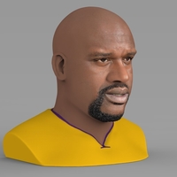 Shaq ONeal bust ready for full color 3D printing - Thumbnail 7