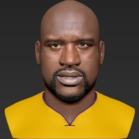 Shaq ONeal bust ready for full color 3D printing - Thumbnail 10