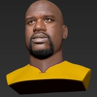 Shaq ONeal bust ready for full color 3D printing - Thumbnail 12