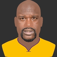 Shaq ONeal bust ready for full color 3D printing - Thumbnail 13