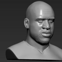 Shaq ONeal bust ready for full color 3D printing - Thumbnail 17