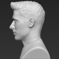 Robert Lewandowski bust 3D printing ready stl obj - Thumbnail 3