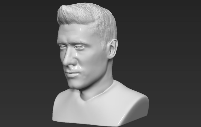 Robert Lewandowski bust 3D printing ready stl obj 3D Print 230509