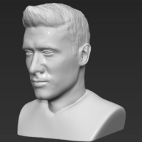 Robert Lewandowski bust 3D printing ready stl obj - Thumbnail 5