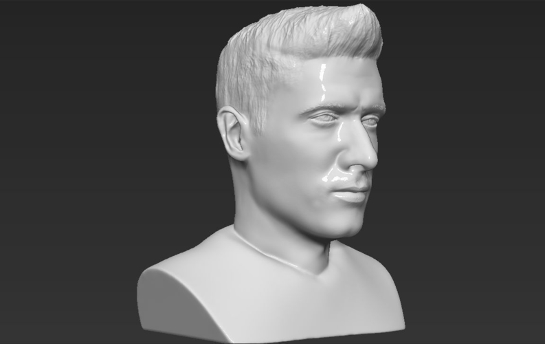 Robert Lewandowski bust 3D printing ready stl obj 3D Print 230512