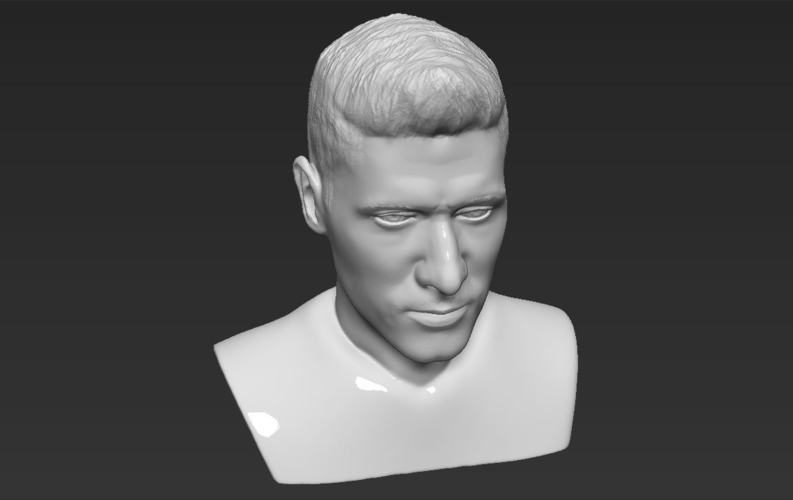 Robert Lewandowski bust 3D printing ready stl obj 3D Print 230513