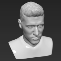 Robert Lewandowski bust 3D printing ready stl obj - Thumbnail 9