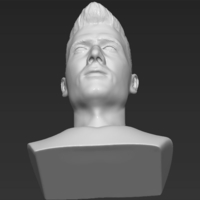 Robert Lewandowski bust 3D printing ready stl obj - Thumbnail 12