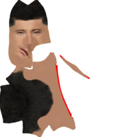 Robert Lewandowski bust ready for full color 3D printing - Thumbnail 23