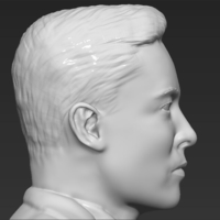 Elon Musk bust 3D printing ready obj stl - Thumbnail 10
