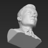 Elon Musk bust 3D printing ready obj stl - Thumbnail 13
