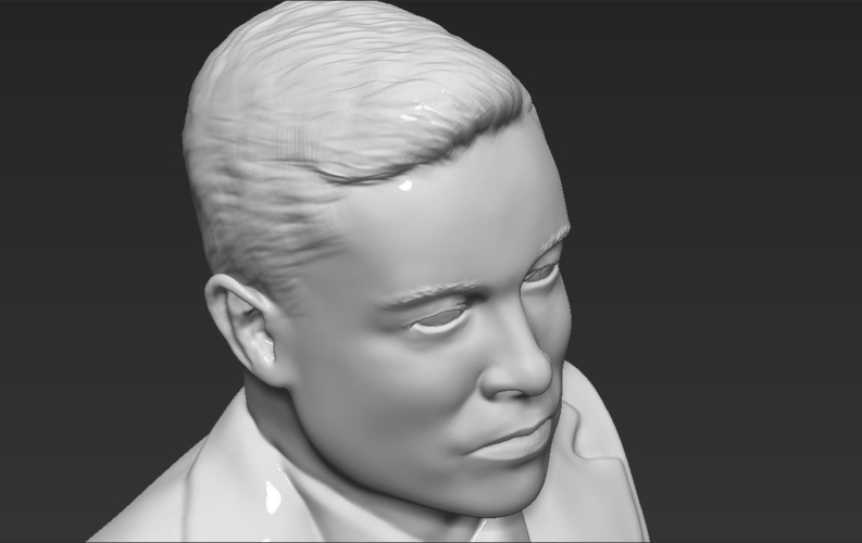 Elon Musk bust 3D printing ready obj stl 3D Print 230554