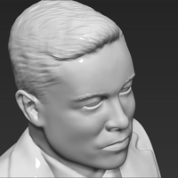Elon Musk bust 3D printing ready obj stl - Thumbnail 14