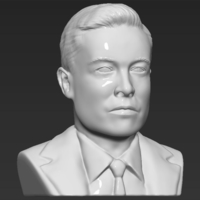 Elon Musk bust ready for full color 3D printing - Thumbnail 19