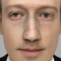 Mark Zuckerberg bust ready for full color 3D printing - Thumbnail 4