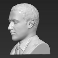 Mark Zuckerberg bust 3D printing ready obj stl - Thumbnail 4