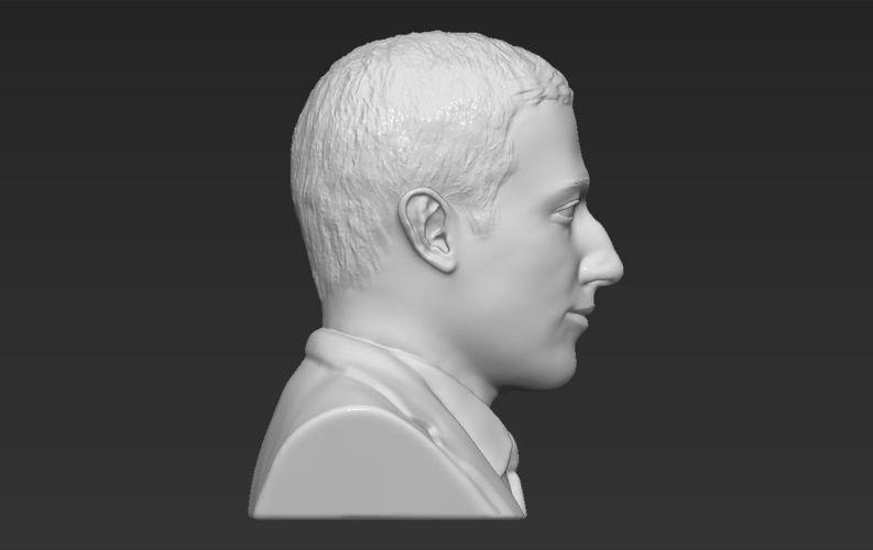 Mark Zuckerberg bust 3D printing ready obj stl 3D Print 230606