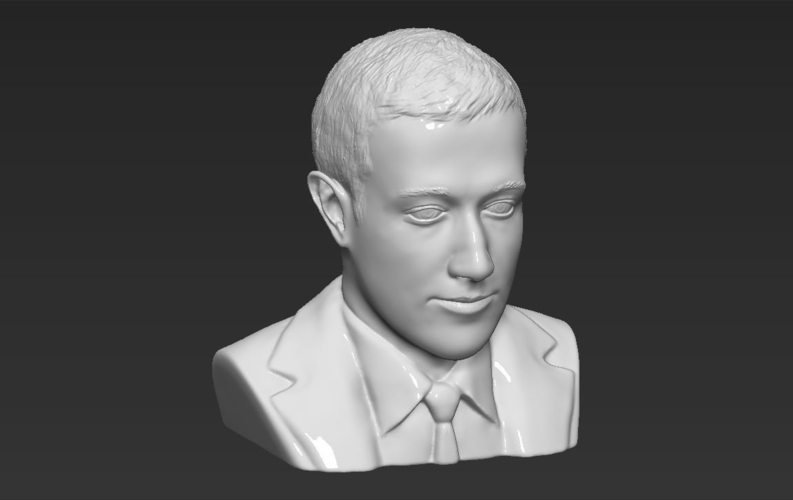 Mark Zuckerberg bust 3D printing ready obj stl 3D Print 230608