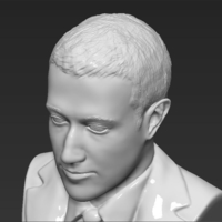 Mark Zuckerberg bust 3D printing ready obj stl - Thumbnail 10