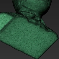 Mark Zuckerberg bust 3D printing ready obj stl - Thumbnail 14