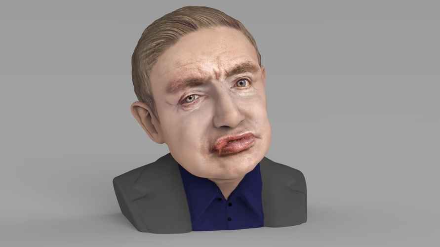 Stephen Hawking bust ready for full color 3D printing 3D Print 230635