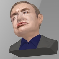 Stephen Hawking bust ready for full color 3D printing - Thumbnail 10