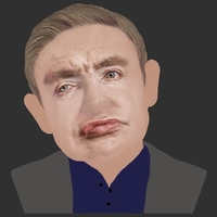 Stephen Hawking bust ready for full color 3D printing - Thumbnail 12