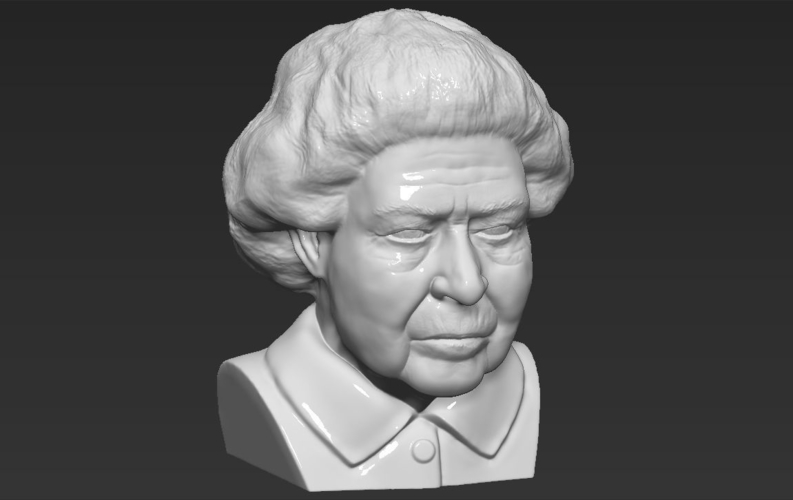 Queen Elizabeth II bust 3D printing ready stl obj 3D Print 230666