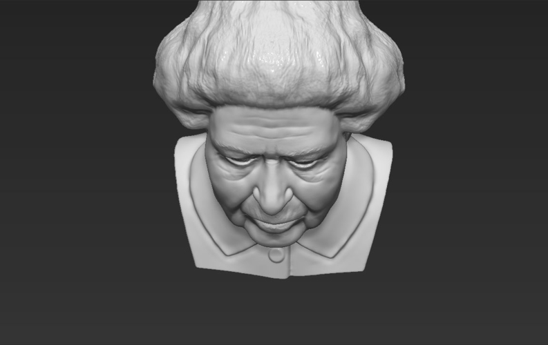 Queen Elizabeth II bust 3D printing ready stl obj 3D Print 230668