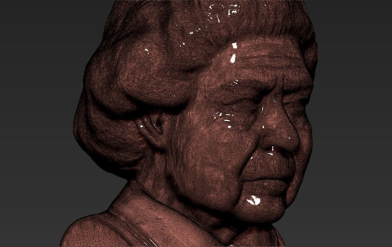 Queen Elizabeth II bust 3D printing ready stl obj 3D Print 230674