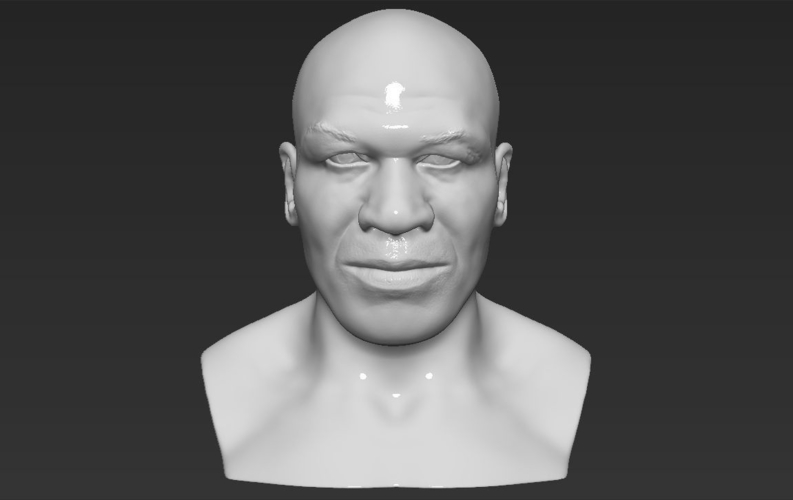 Mike Tyson bust 3D printing ready stl obj