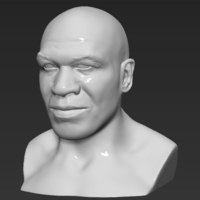 Mike Tyson bust 3D printing ready stl obj - Thumbnail 2