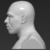 Mike Tyson bust 3D printing ready stl obj - Thumbnail 5