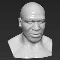 Mike Tyson bust 3D printing ready stl obj - Thumbnail 9