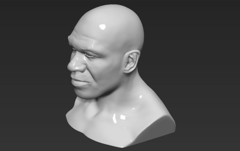 Mike Tyson bust 3D printing ready stl obj 3D Print 230708
