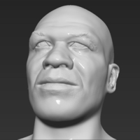 Mike Tyson bust 3D printing ready stl obj - Thumbnail 11