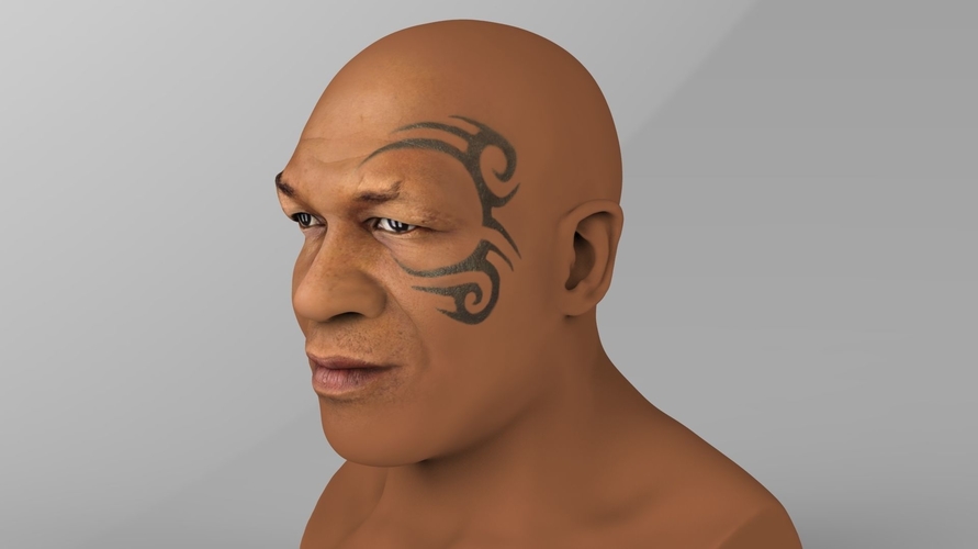 Mike Tyson bust ready for full color 3D printing 3D Print 230718
