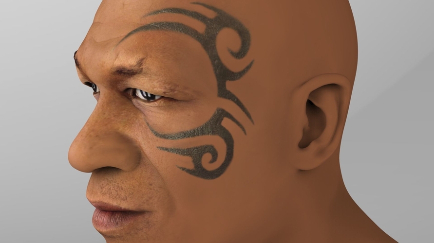 Mike Tyson bust ready for full color 3D printing 3D Print 230719