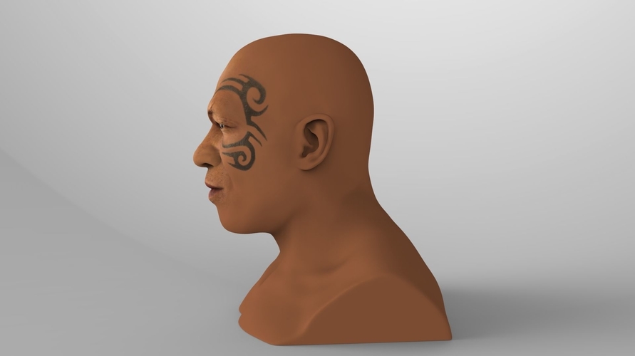 Mike Tyson bust ready for full color 3D printing 3D Print 230720