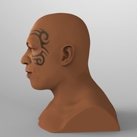 Mike Tyson bust ready for full color 3D printing - Thumbnail 5