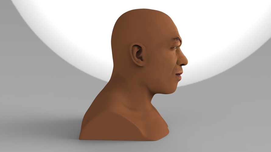 Mike Tyson bust ready for full color 3D printing 3D Print 230721
