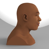 Mike Tyson bust ready for full color 3D printing - Thumbnail 6
