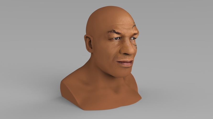 Mike Tyson bust ready for full color 3D printing 3D Print 230722
