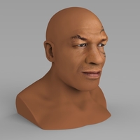Mike Tyson bust ready for full color 3D printing - Thumbnail 7