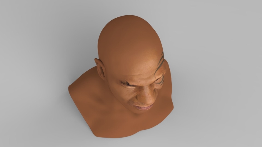 Mike Tyson bust ready for full color 3D printing 3D Print 230723