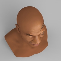 Mike Tyson bust ready for full color 3D printing - Thumbnail 8