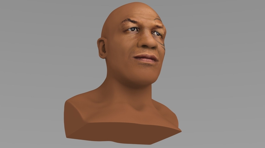 Mike Tyson bust ready for full color 3D printing 3D Print 230724