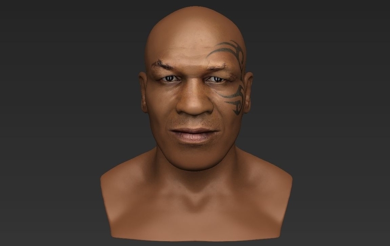 Mike Tyson bust ready for full color 3D printing 3D Print 230725