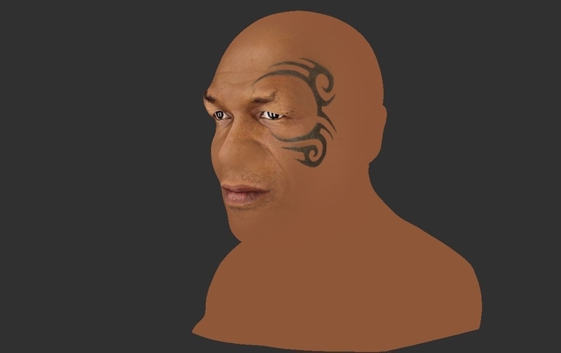Mike Tyson bust ready for full color 3D printing 3D Print 230726