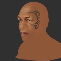 Mike Tyson bust ready for full color 3D printing - Thumbnail 11